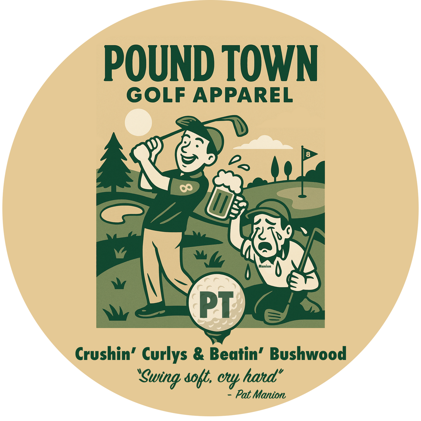 PT Crushin' Curly's and Beatin' Bushwood Classic rope cap